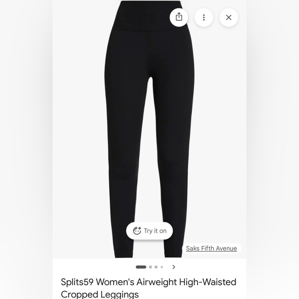 Splits59 Women's Black High-Waisted Leggings